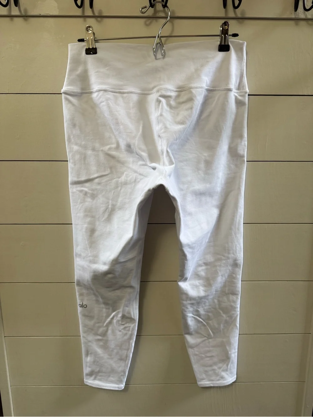 Alo Yoga Airbrush 7/8 High-Waist Leggings White Women's Size XL